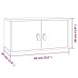 vidaXL Wandschrank Schwarz 60x30x30 cm Massivholz Kiefer vidaXL Wandschrank Schwarz 60x30x30 cm Massivholz Kiefer