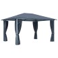 vidaXL Pavillon mit Vorhängen 400×300 cm Anthrazit Aluminium vidaXL Pavillon mit Vorhängen 400×300 cm Anthrazit Aluminium