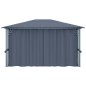 vidaXL Pavillon mit Vorhängen 400×300 cm Anthrazit Aluminium vidaXL Pavillon mit Vorhängen 400×300 cm Anthrazit Aluminium