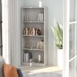 vidaXL Bücherregal 4 Fächer Betongrau 60x24x142 cm Holzwerkstoff vidaXL Bücherregal 4 Fächer Betongrau 60x24x142 cm Holzwerkstoff