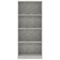 vidaXL Bücherregal 4 Fächer Betongrau 60x24x142 cm Holzwerkstoff vidaXL Bücherregal 4 Fächer Betongrau 60x24x142 cm Holzwerkstoff