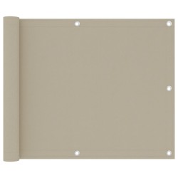 vidaXL Balkon-Sichtschutz Beige 75x500 cm Oxford-Gewebe