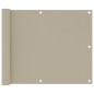 vidaXL Balkon-Sichtschutz Beige 75x500 cm Oxford-Gewebe vidaXL Balkon-Sichtschutz Beige 75x500 cm Oxford-Gewebe