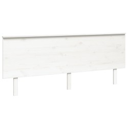 vidaXL Kopfteil Weiß 204x6x82,5 cm Massivholz Kiefer