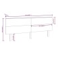 vidaXL Kopfteil Weiß 204x6x82,5 cm Massivholz Kiefer