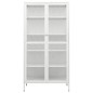 vidaXL Vitrine Weiß 90x40x180 cm Stahl und Gehärtetes Glas vidaXL Vitrine Weiß 90x40x180 cm Stahl und Gehärtetes Glas