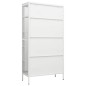 vidaXL Vitrine Weiß 90x40x180 cm Stahl und Gehärtetes Glas vidaXL Vitrine Weiß 90x40x180 cm Stahl und Gehärtetes Glas
