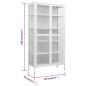 vidaXL Vitrine Weiß 90x40x180 cm Stahl und Gehärtetes Glas vidaXL Vitrine Weiß 90x40x180 cm Stahl und Gehärtetes Glas