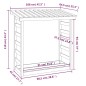 vidaXL Kaminholzregal Weiß 108x64,5x110 cm Massivholz Kiefer vidaXL Kaminholzregal Weiß 108x64,5x110 cm Massivholz Kiefer