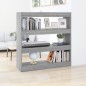 vidaXL Bücherregal/Raumteiler Grau Sonoma 100×30×103 cm vidaXL Bücherregal/Raumteiler Grau Sonoma 100×30×103 cm