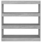 vidaXL Bücherregal/Raumteiler Grau Sonoma 100×30×103 cm vidaXL Bücherregal/Raumteiler Grau Sonoma 100×30×103 cm