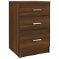 vidaXL Nachttisch Braun Eichen-Optik 40x40x63 cm Holzwerkstoff vidaXL Nachttisch Braun Eichen-Optik 40x40x63 cm Holzwerkstoff