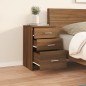 vidaXL Nachttisch Braun Eichen-Optik 40x40x63 cm Holzwerkstoff vidaXL Nachttisch Braun Eichen-Optik 40x40x63 cm Holzwerkstoff