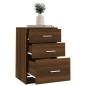 vidaXL Nachttisch Braun Eichen-Optik 40x40x63 cm Holzwerkstoff vidaXL Nachttisch Braun Eichen-Optik 40x40x63 cm Holzwerkstoff