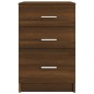 vidaXL Nachttisch Braun Eichen-Optik 40x40x63 cm Holzwerkstoff vidaXL Nachttisch Braun Eichen-Optik 40x40x63 cm Holzwerkstoff
