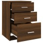 vidaXL Nachttisch Braun Eichen-Optik 40x40x63 cm Holzwerkstoff vidaXL Nachttisch Braun Eichen-Optik 40x40x63 cm Holzwerkstoff