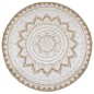 vidaXL Teppich Jute Geflochten Bedruckt 180 cm Rund vidaXL Teppich Jute Geflochten Bedruckt 180 cm Rund