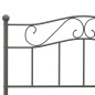 vidaXL Bettgestell Grau Metall 160×200 cm vidaXL Bettgestell Grau Metall 160×200 cm