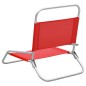 vidaXL Klappbare Strandstühle 2 Stk. Rot Stoff vidaXL Klappbare Strandstühle 2 Stk. Rot Stoff