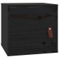 vidaXL Wandschrank Schwarz 31,5x30x30 cm Massivholz Kiefer vidaXL Wandschrank Schwarz 31,5x30x30 cm Massivholz Kiefer