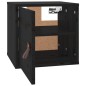 vidaXL Wandschrank Schwarz 31,5x30x30 cm Massivholz Kiefer vidaXL Wandschrank Schwarz 31,5x30x30 cm Massivholz Kiefer
