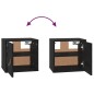 vidaXL Wandschrank Schwarz 31,5x30x30 cm Massivholz Kiefer vidaXL Wandschrank Schwarz 31,5x30x30 cm Massivholz Kiefer