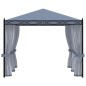 vidaXL Pavillon mit Mückennetze 3x4 m Anthrazit Stahl vidaXL Pavillon mit Mückennetze 3x4 m Anthrazit Stahl