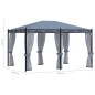 vidaXL Pavillon mit Mückennetze 3x4 m Anthrazit Stahl vidaXL Pavillon mit Mückennetze 3x4 m Anthrazit Stahl