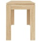 vidaXL Esstisch Sonoma-Eiche 120x60x76 cm Holzwerkstoff vidaXL Esstisch Sonoma-Eiche 120x60x76 cm Holzwerkstoff