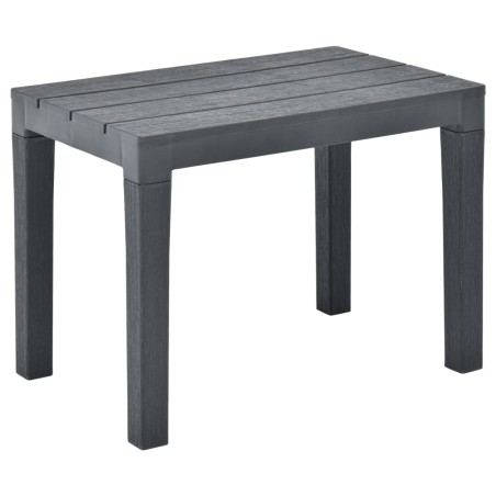 vidaXL Gartenbänke 2 Stk. Anthrazit Kunststoff