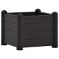 vidaXL Garten-Hochbeet PP Anthrazit 43x43x35 cm vidaXL Garten-Hochbeet PP Anthrazit 43x43x35 cm