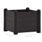 vidaXL Garten-Hochbeet PP Anthrazit 43x43x35 cm vidaXL Garten-Hochbeet PP Anthrazit 43x43x35 cm