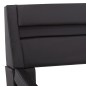 Bettgestell mit LED Schwarz Kunstleder 100x200 cm Bettgestell mit LED Schwarz Kunstleder 100x200 cm