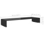 vidaXL TV-Tisch/Bildschirmerhöhung Glas Schwarz 90x30x13 cm vidaXL TV-Tisch/Bildschirmerhöhung Glas Schwarz 90x30x13 cm
