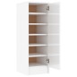 vidaXL Schuhschrank Hochglanz-Weiß 32x35x92 cm Holzwerkstoff vidaXL Schuhschrank Hochglanz-Weiß 32x35x92 cm Holzwerkstoff