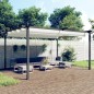 vidaXL Pavillon mit Ausziehbarem Dach 4x3 m Creme vidaXL Pavillon mit Ausziehbarem Dach 4x3 m Creme