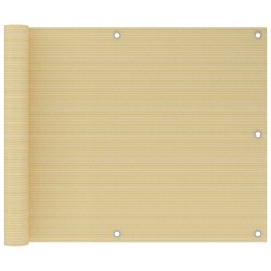 vidaXL Balkon-Sichtschutz Beige 75x300 cm HDPE