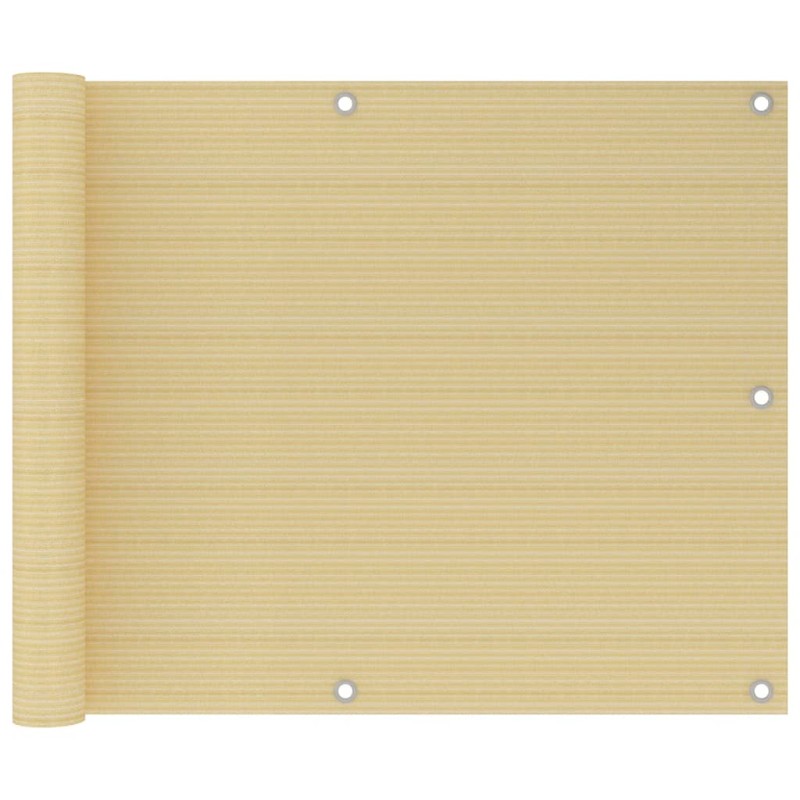 vidaXL Balkon-Sichtschutz Beige 75x300 cm HDPE vidaXL Balkon-Sichtschutz Beige 75x300 cm HDPE