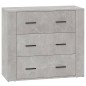 vidaXL Sideboard Betongrau 80x33x70 cm Holzwerkstoff vidaXL Sideboard Betongrau 80x33x70 cm Holzwerkstoff