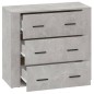 vidaXL Sideboard Betongrau 80x33x70 cm Holzwerkstoff vidaXL Sideboard Betongrau 80x33x70 cm Holzwerkstoff