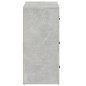 vidaXL Sideboard Betongrau 80x33x70 cm Holzwerkstoff vidaXL Sideboard Betongrau 80x33x70 cm Holzwerkstoff