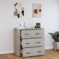 vidaXL Sideboard Betongrau 80x33x70 cm Holzwerkstoff vidaXL Sideboard Betongrau 80x33x70 cm Holzwerkstoff