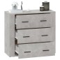vidaXL Sideboard Betongrau 80x33x70 cm Holzwerkstoff vidaXL Sideboard Betongrau 80x33x70 cm Holzwerkstoff