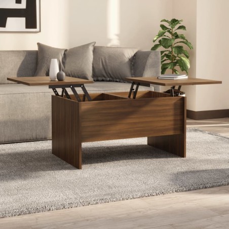 vidaXL Couchtisch Braun Eichen-Optik 80x50x42,5 cm Holzwerkstoff