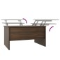 vidaXL Couchtisch Braun Eichen-Optik 80x50x42,5 cm Holzwerkstoff vidaXL Couchtisch Braun Eichen-Optik 80x50x42,5 cm Holzwerkstoff