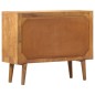 vidaXL Sideboard mit Druckmuster 90×30×70 cm Massivholz Mango vidaXL Sideboard mit Druckmuster 90×30×70 cm Massivholz Mango