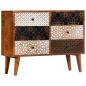 vidaXL Sideboard mit Druckmuster 90×30×70 cm Massivholz Mango vidaXL Sideboard mit Druckmuster 90×30×70 cm Massivholz Mango