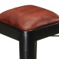 Barhocker 4 Stk. Schwarz Echtleder Barhocker 4 Stk. Schwarz Echtleder