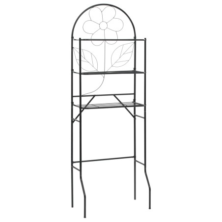vidaXL Badezimmerregal Schwarz 60 x 33 x 174 cm