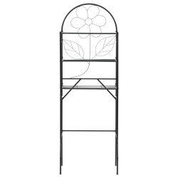 vidaXL Badezimmerregal Schwarz 60 x 33 x 174 cm